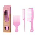 aurawand Three in one comb set, made of wheat straw material, natural and environmentally friendly